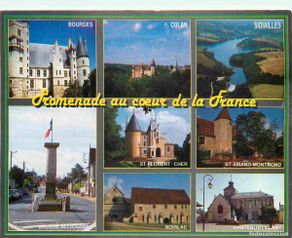 Postcards: Francia - 18 - Cher - Au Centre de la France - Multivues - CPM - Flamme Postale - Voir Scans Recto-V
